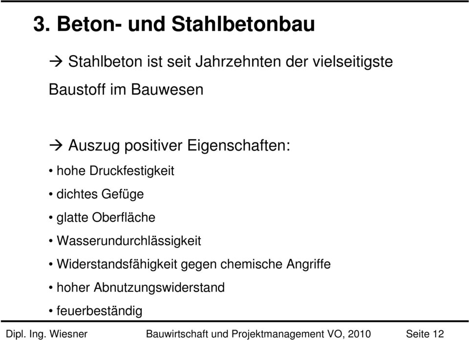 Oberfläche Wasserundurchlässigkeit Widerstandsfähigkeit gegen chemische Angriffe hoher