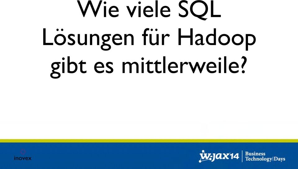 Hadoop gibt