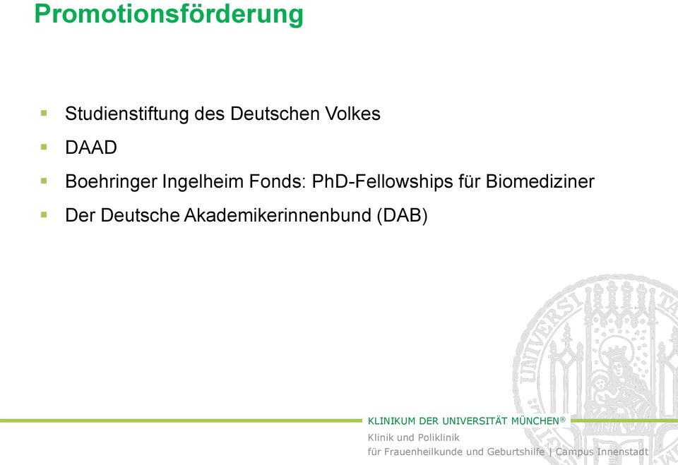 Ingelheim Fonds: PhD-Fellowships für