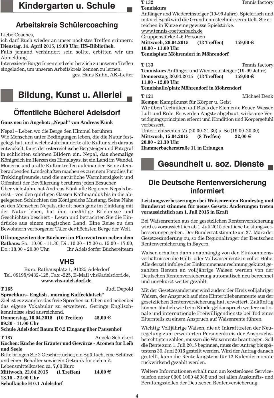 Hans Kuhn, AK-Leiter Bildung, Kunst u.