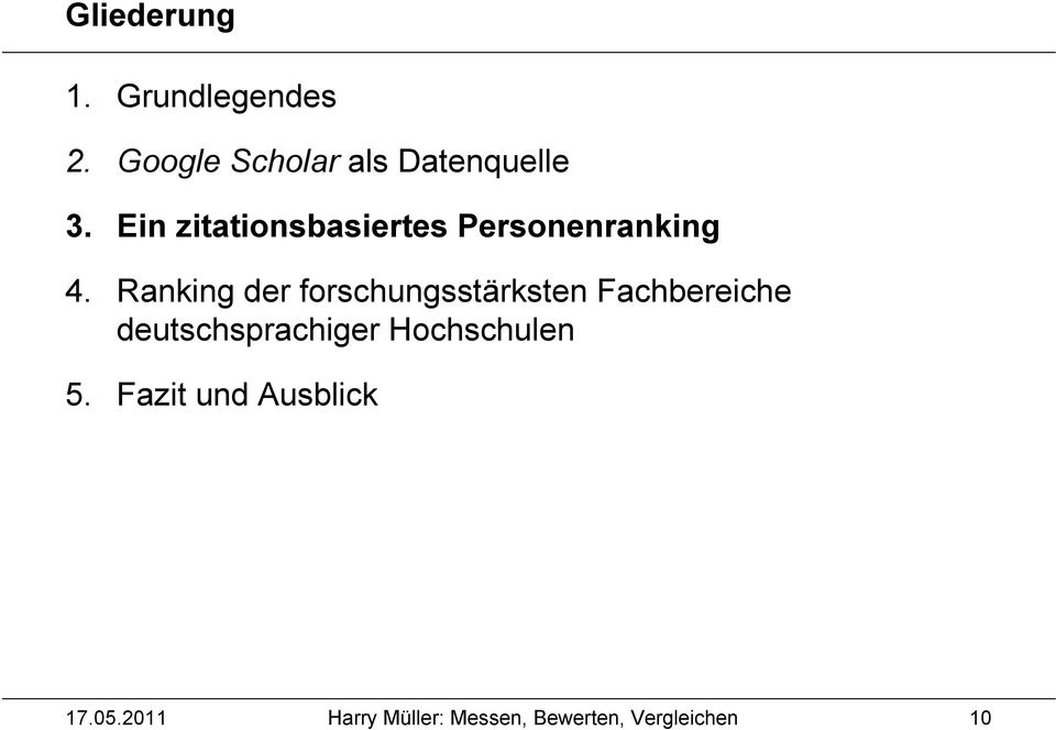 Ranking der forschungsstärksten Fachbereiche deutschsprachiger