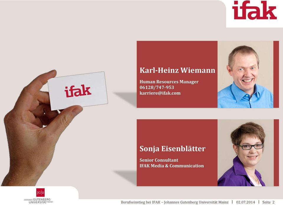 com Foto 6 x 5 cm Sonja Eisenblätter Senior Consultant IFAK