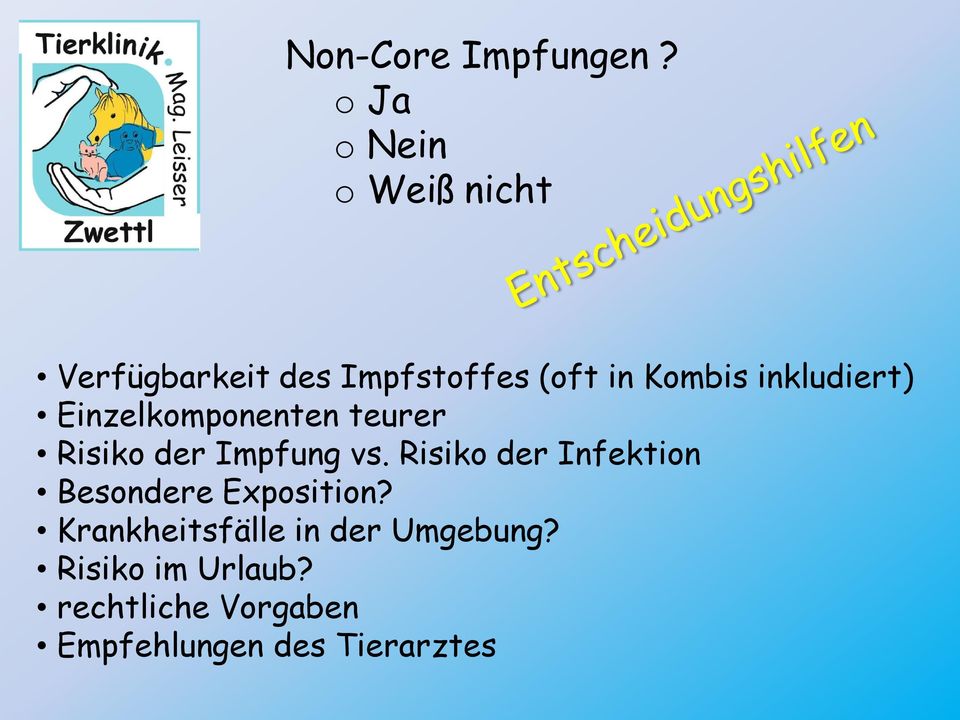 inkludiert) Einzelkomponenten teurer Risiko der Impfung vs.