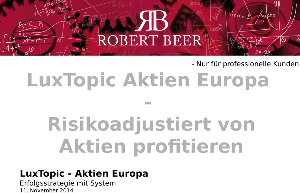 profitieren LuxTopic - Aktien Europa