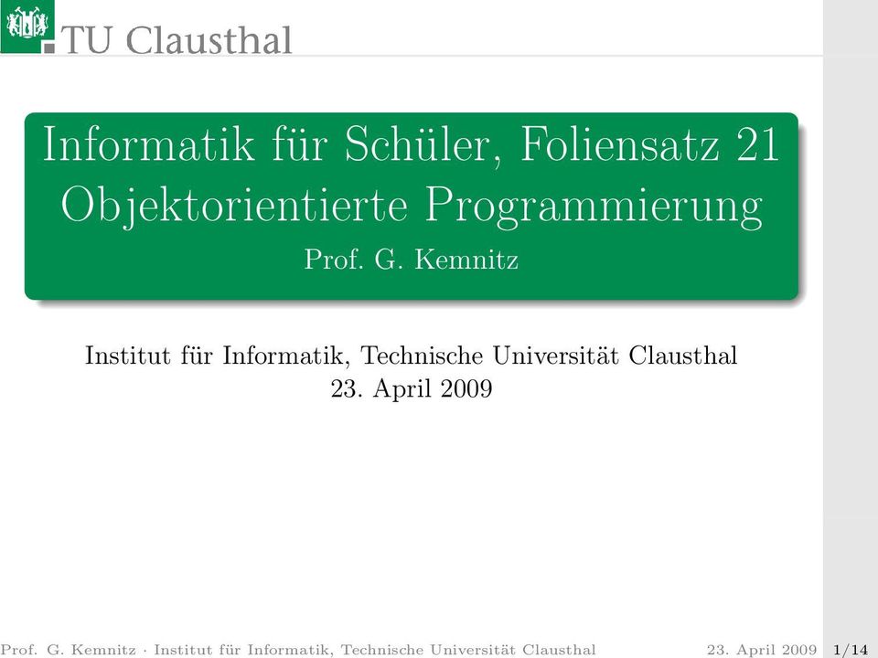Clausthal 23.