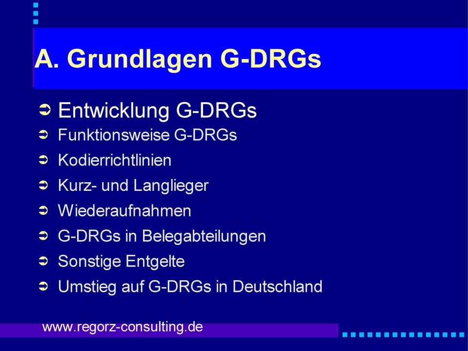 und Langlieger Wiederaufnahmen G-DRGs in