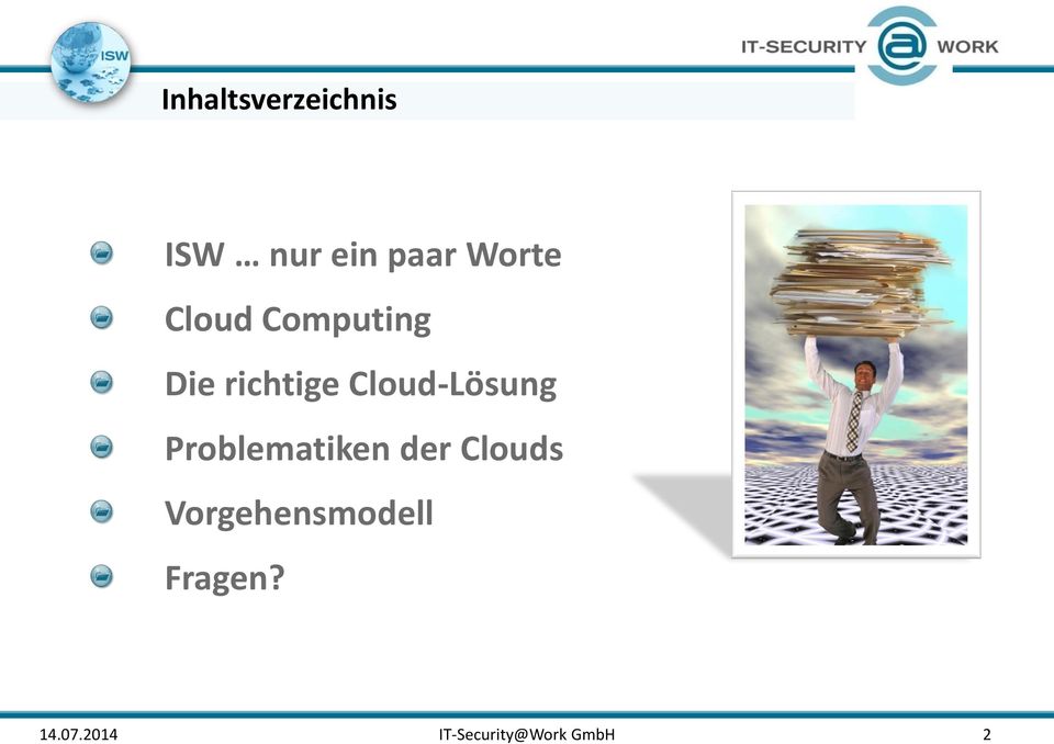 Problematiken der Clouds Vorgehensmodell