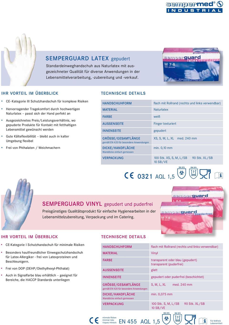 Produkte für Kontakt mit fetthaltigen Lebensmittel gewünscht werden Gute Kälteflexibilität bleibt auch in kalter Umgebung flexibel Frei von Phthalaten / Weichmachern Grösse/Gesamtlänge Naturlatex