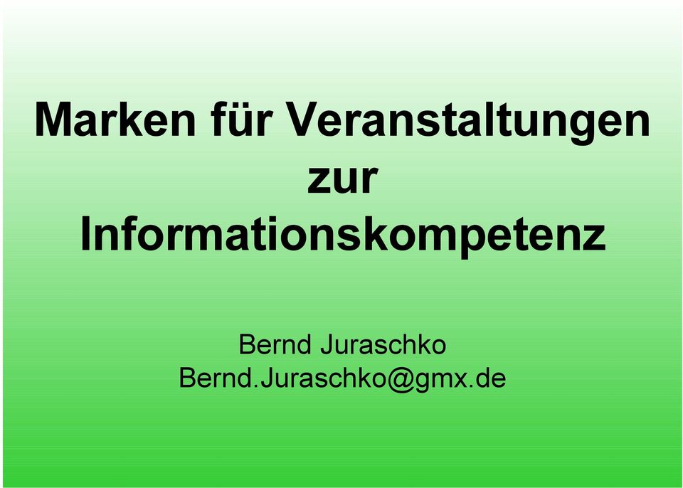 Informationskompetenz