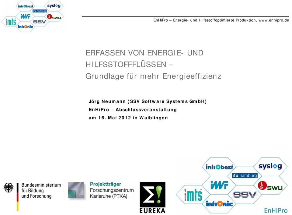 Neumann (SSV Software Systems GmbH) EnHiPro
