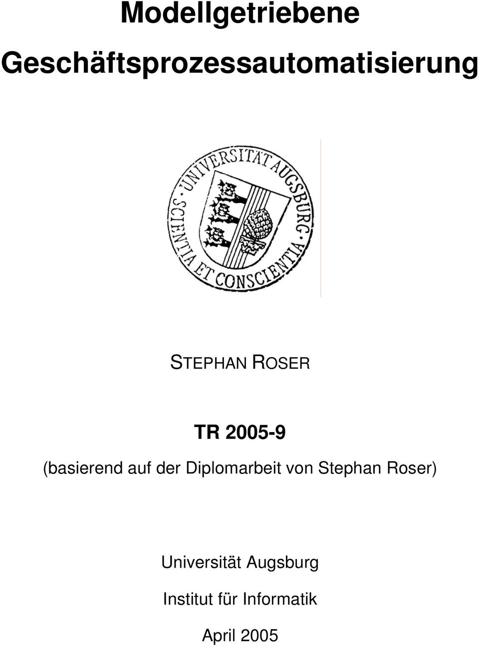 ROSER TR 2005-9 (basierend auf der