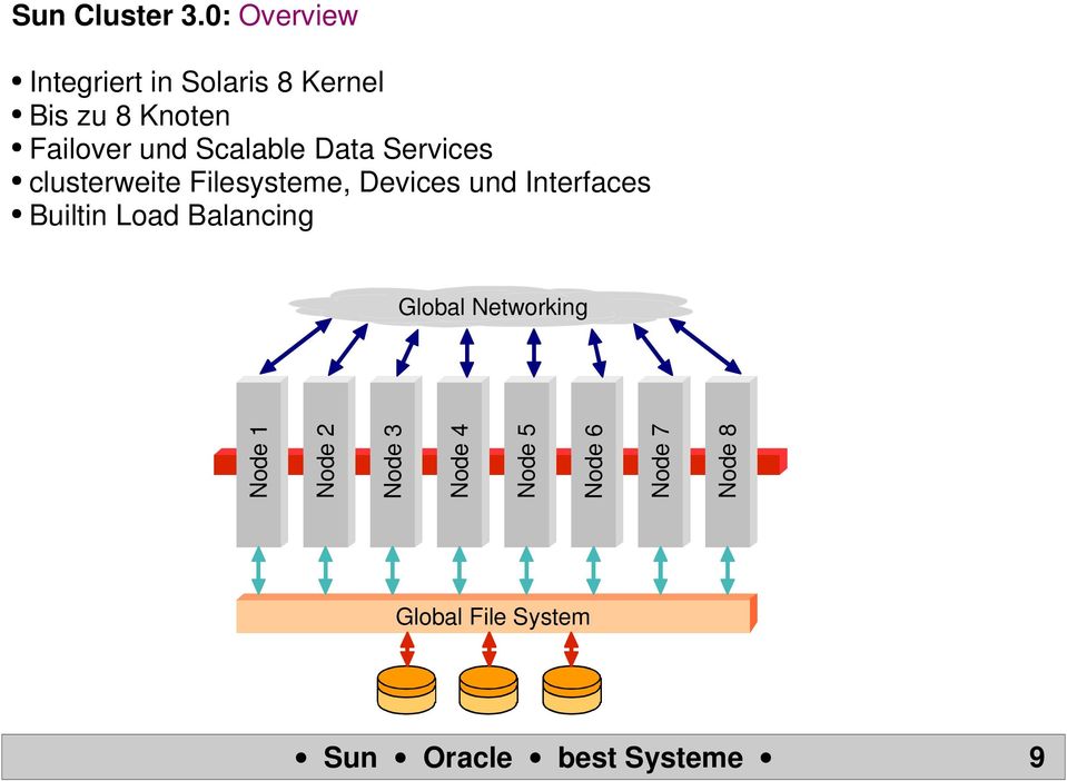 und Scalable Data Services clusterweite Filesysteme, Devices und