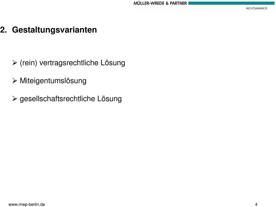 Miteigentumslösung