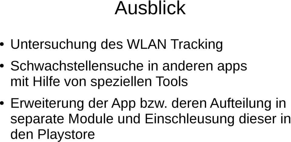 speziellen Tools Erweiterung der App bzw.