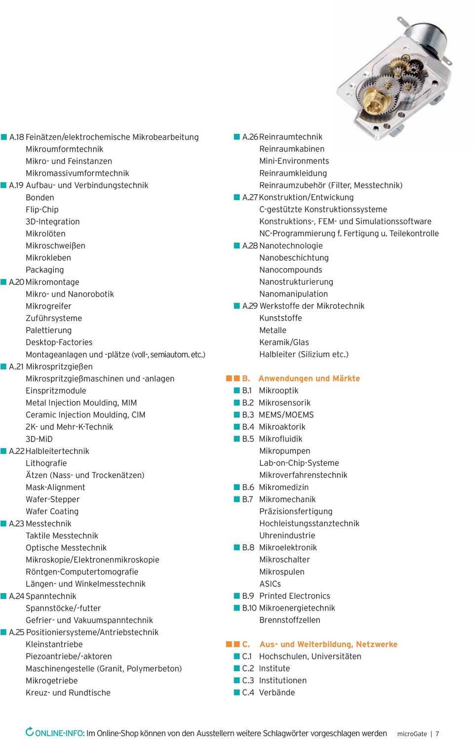 20Mikromontage Mikro- und Nanorobotik Mikrogreifer Zuführsysteme Palettierung Desktop-Factories Montageanlagen und -plätze (voll-, semiautom. etc.) n A.