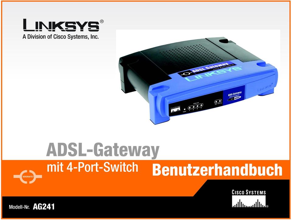 ADSL-Gateway VERDRAHTET mit