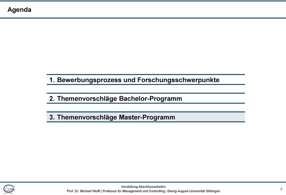 Forschungsschwerpunkte 2.