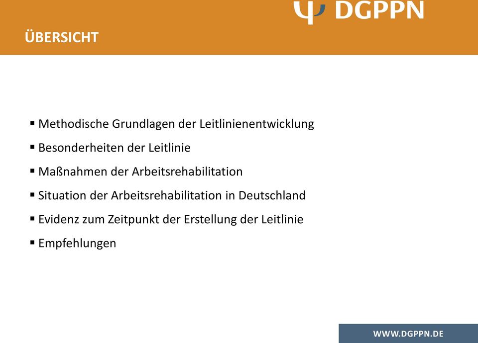 Arbeitsrehabilitation Situation der Arbeitsrehabilitation