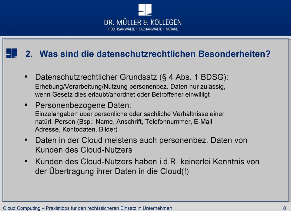 sachliche Verhältnisse einer natürl. Person (Bsp.