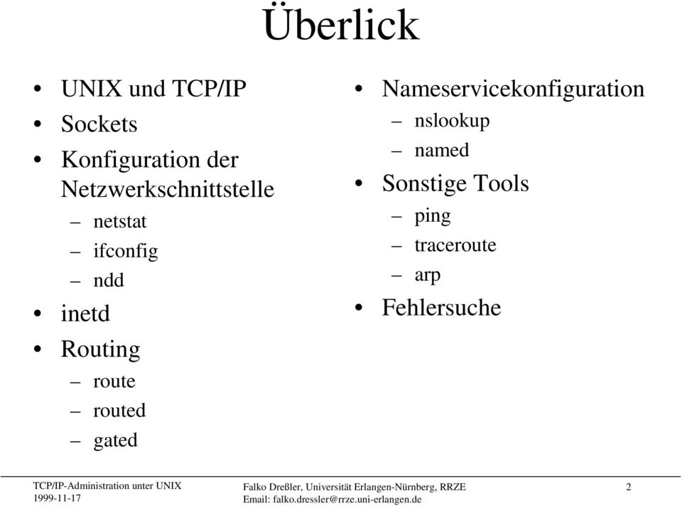 Routing route routed gated Nameservicekonfiguration