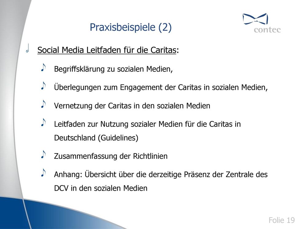 Medien Leitfaden zur Nutzung sozialer Medien für die Caritas in Deutschland (Guidelines)