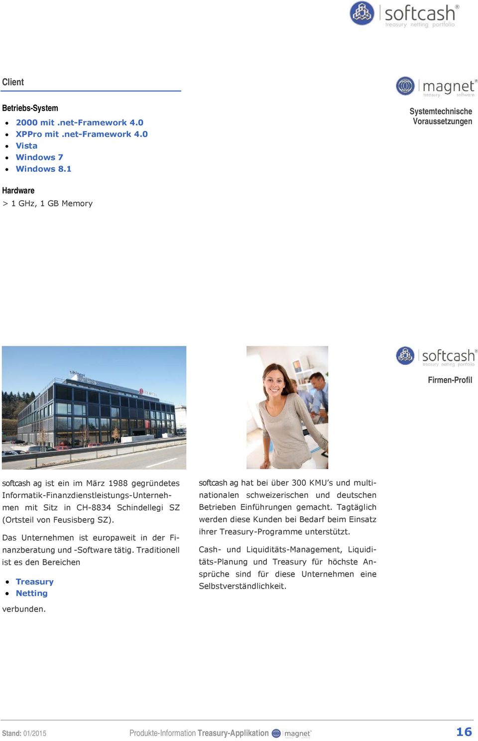 Schindellegi SZ (Ortsteil von Feusisberg SZ). Das Unternehmen ist europaweit in der Finanzberatung und -Software tätig.