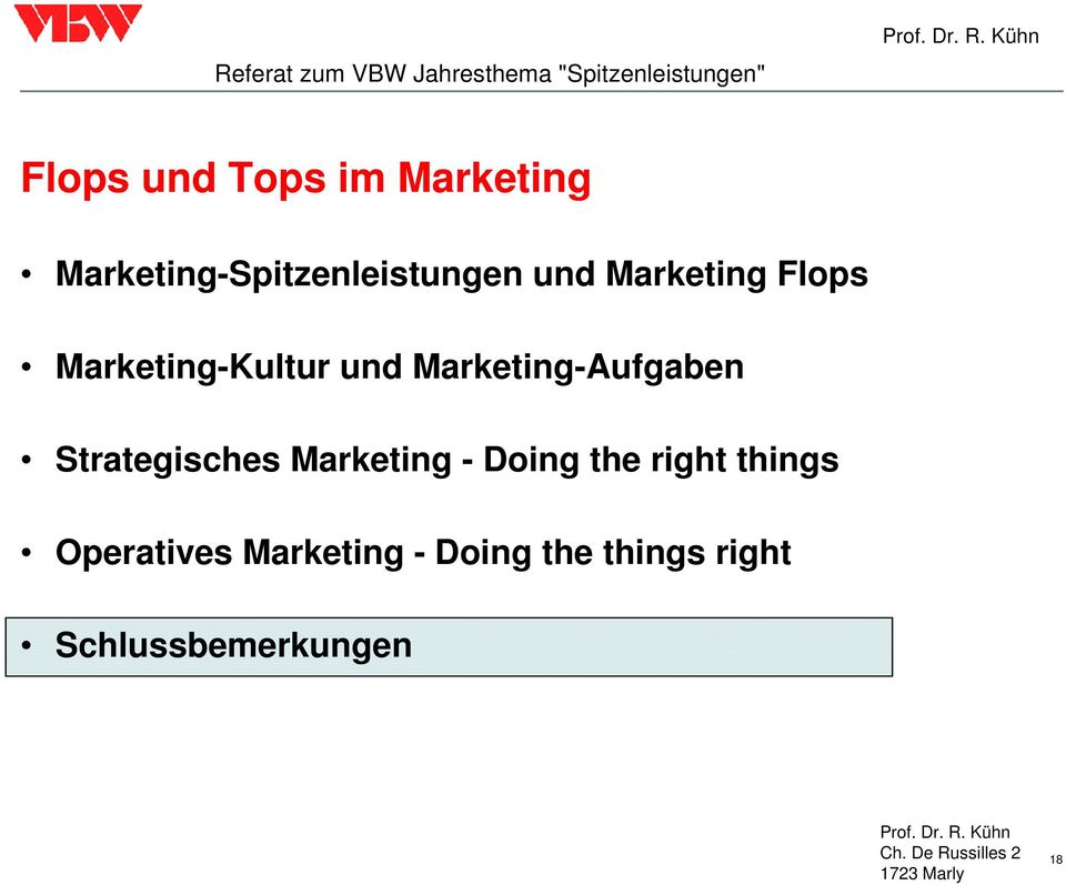 Marketing-Kultur und Marketing-Aufgaben Strategisches Marketing -