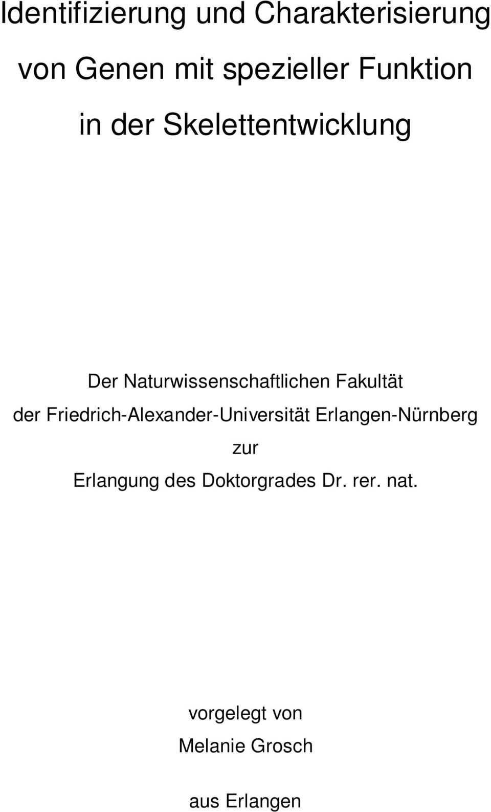 Fakultät der Friedrich-Alexander-Universität Erlangen-Nürnberg zur