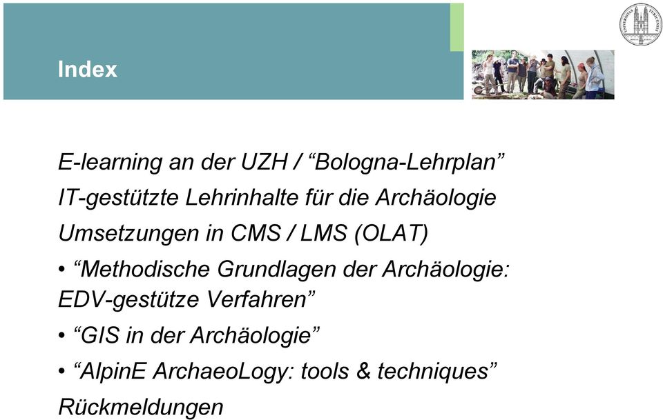 Methodische Grundlagen der Archäologie: EDV-gestütze Verfahren