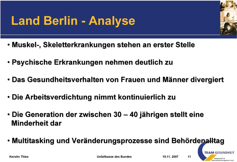 nimmt kontinuierlich zu Die Generation der zwischen 30 40 jährigen stellt eine Minderheit dar