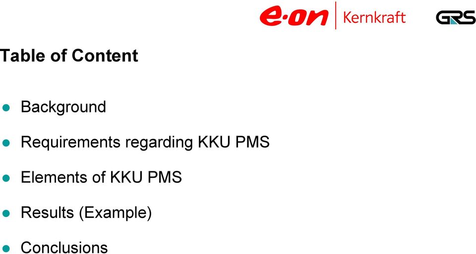 regarding KKU PMS Elements