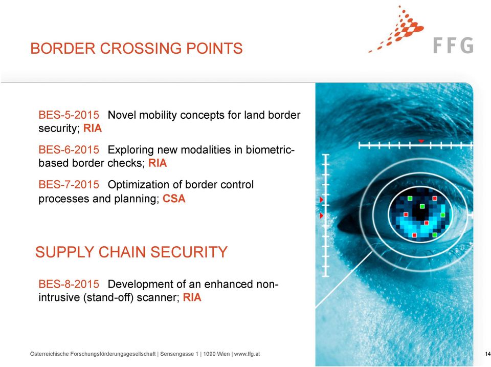 processes and planning; CSA SUPPLY CHAIN SECURITY BES-8-2015 Development of an enhanced nonintrusive