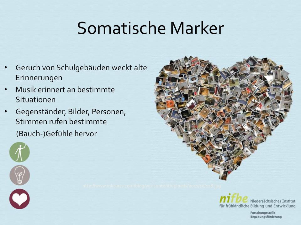 Gegenständer, Bilder, Personen, Stimmen rufen bestimmte