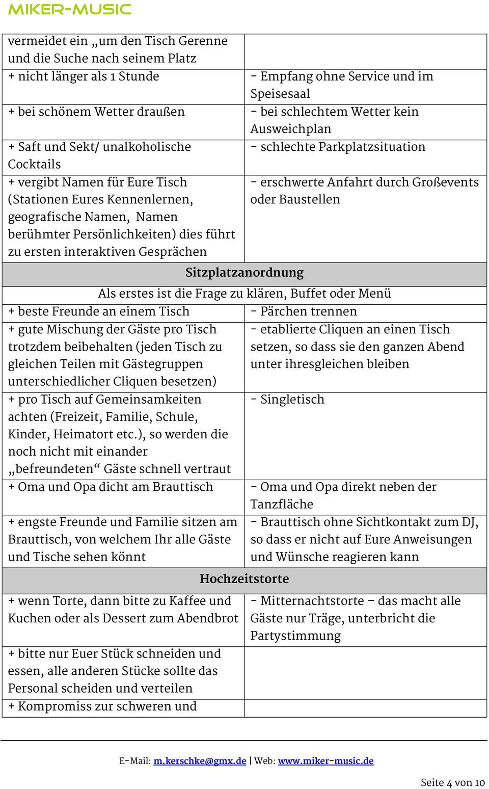 Baustellen geografische Namen, Namen berühmter Persönlichkeiten) dies führt zu ersten interaktiven Gesprächen Sitzplatzanordnung Als erstes ist die Frage zu klären, Buffet oder Menü + beste Freunde