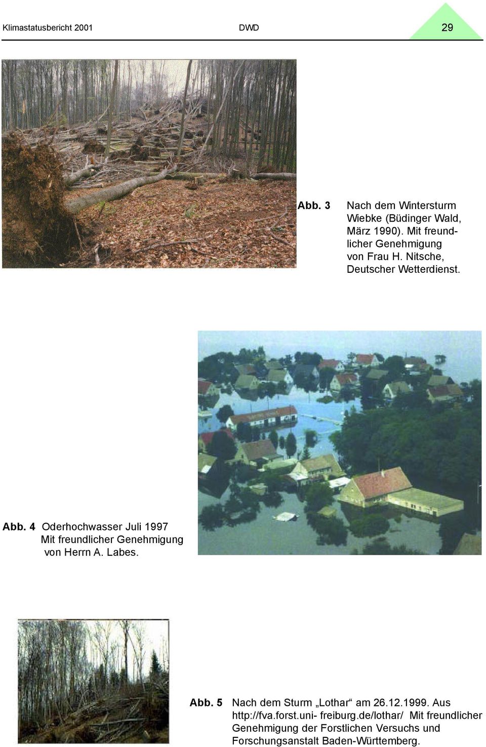 4 Oderhochwasser Juli 1997 Mit freundlicher Genehmigung von Herrn A. Labes. Abb.