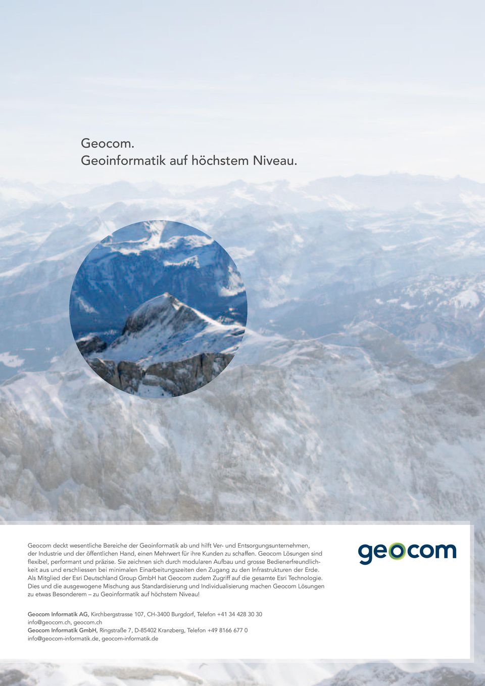 Geocom Lösungen sind flexibel, performant und präzise.