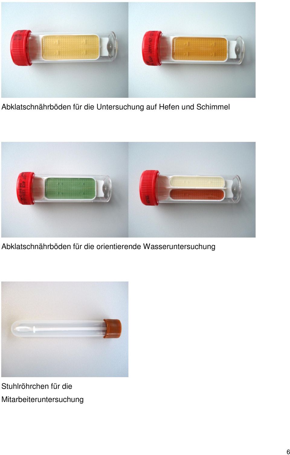 für die orientierende Wasseruntersuchung