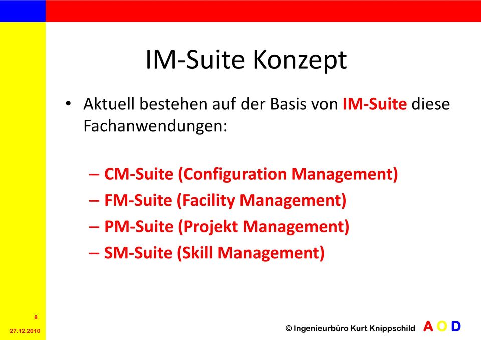 (Configuration Management) FM-Suite (Facility