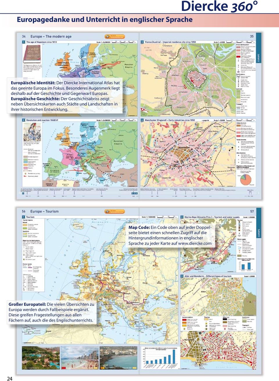 Europäische Geschichte: Der Geschichtsabriss zeigt neben Übersichtskarten auch Städte und Landschaften in ihrer historischen Entwicklung.