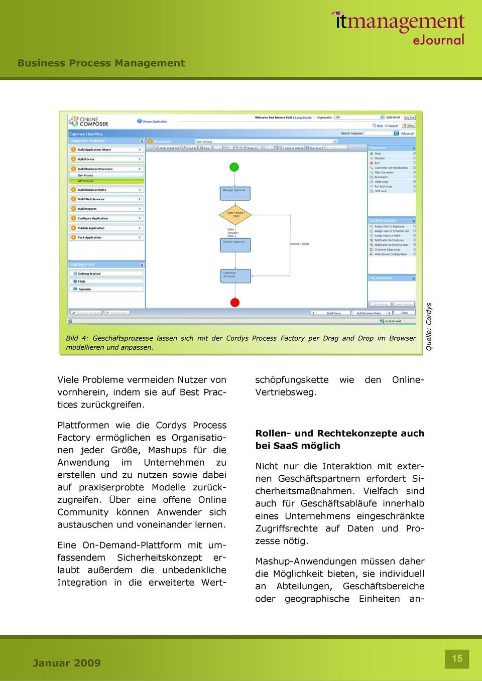 Plattformen wie die Cordys Process Factory ermöglichen es Organisationen jeder Größe, Mashups für die Anwendung im Unternehmen zu erstellen und zu nutzen sowie dabei auf praxiserprobte Modelle