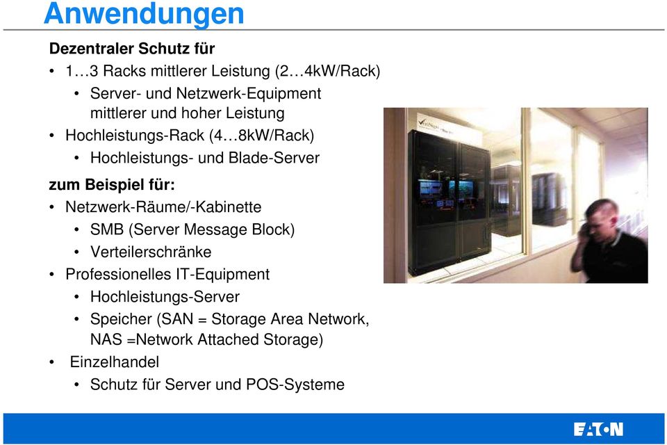 Netzwerk-Räume/-Kabinette SMB (Server Message Block) Verteilerschränke Professionelles IT-Equipment