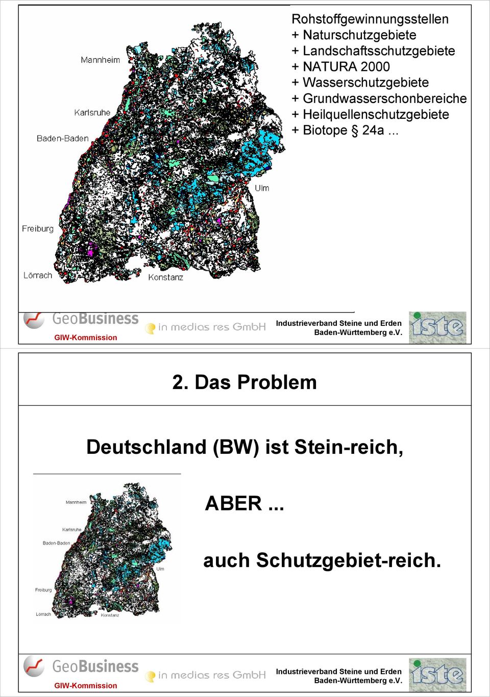 Grundwasserschonbereiche + Heilquellenschutzgebiete + Biotope 24a.