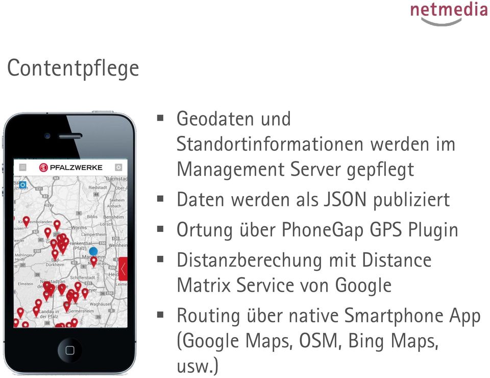 GPS Plugin Distanzberechung mit Distance Matrix Service von Google
