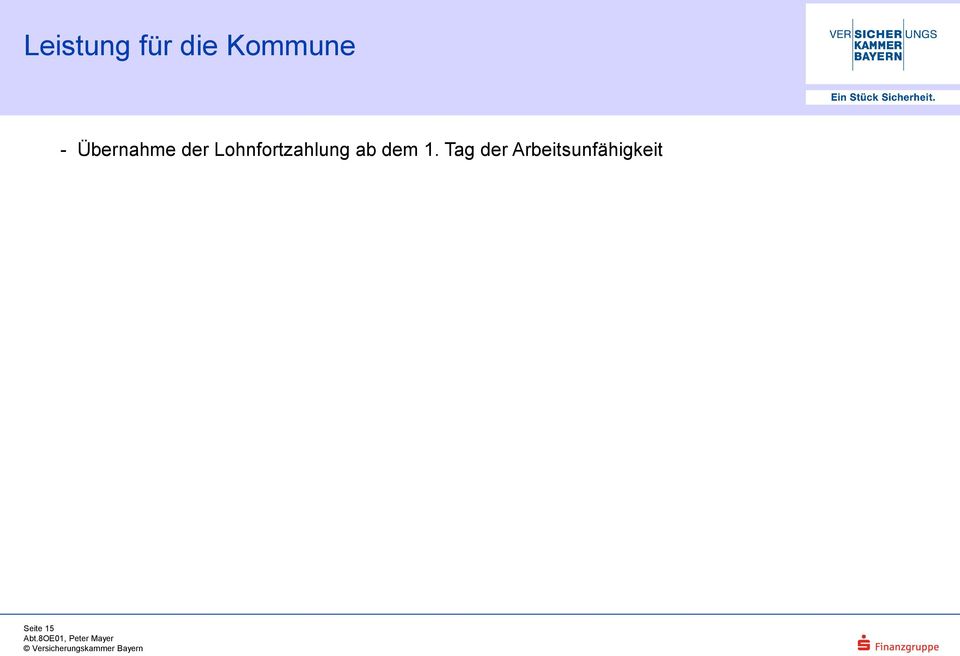 Lohnfortzahlung ab dem 1.