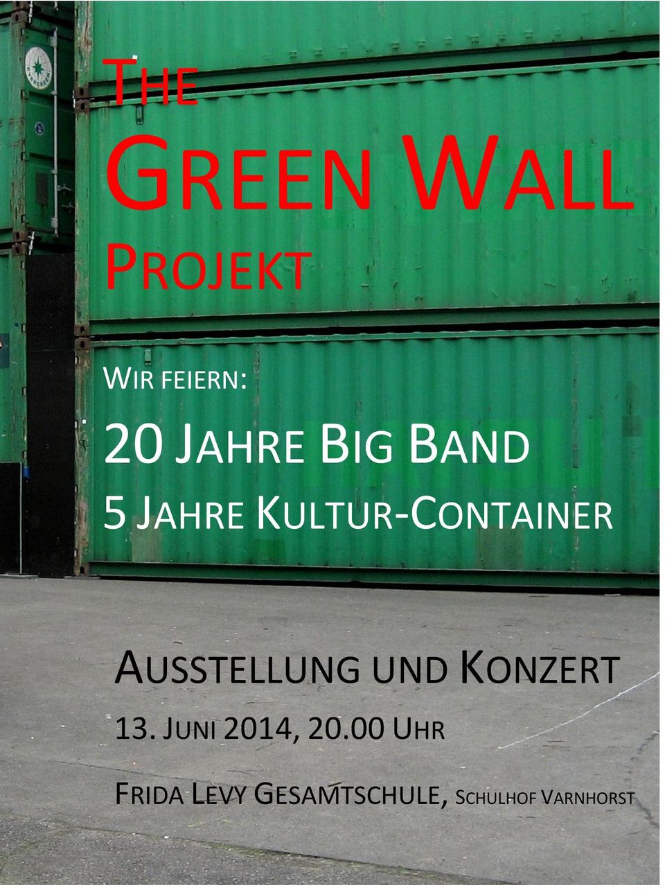 AUSSTELLUNG UND KONZERT 13. JUNI 2014, 20.