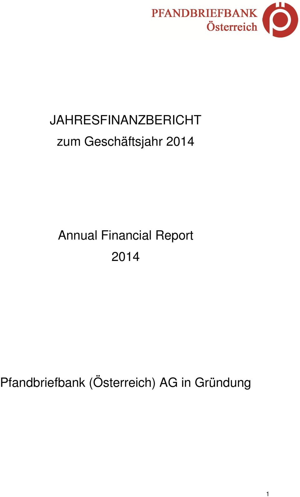 Financial Report 2014