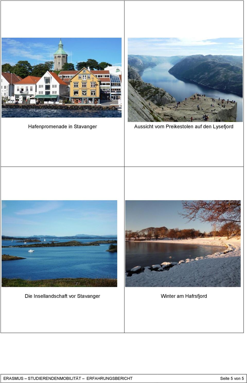 Insellandschaft vor Stavanger Winter am