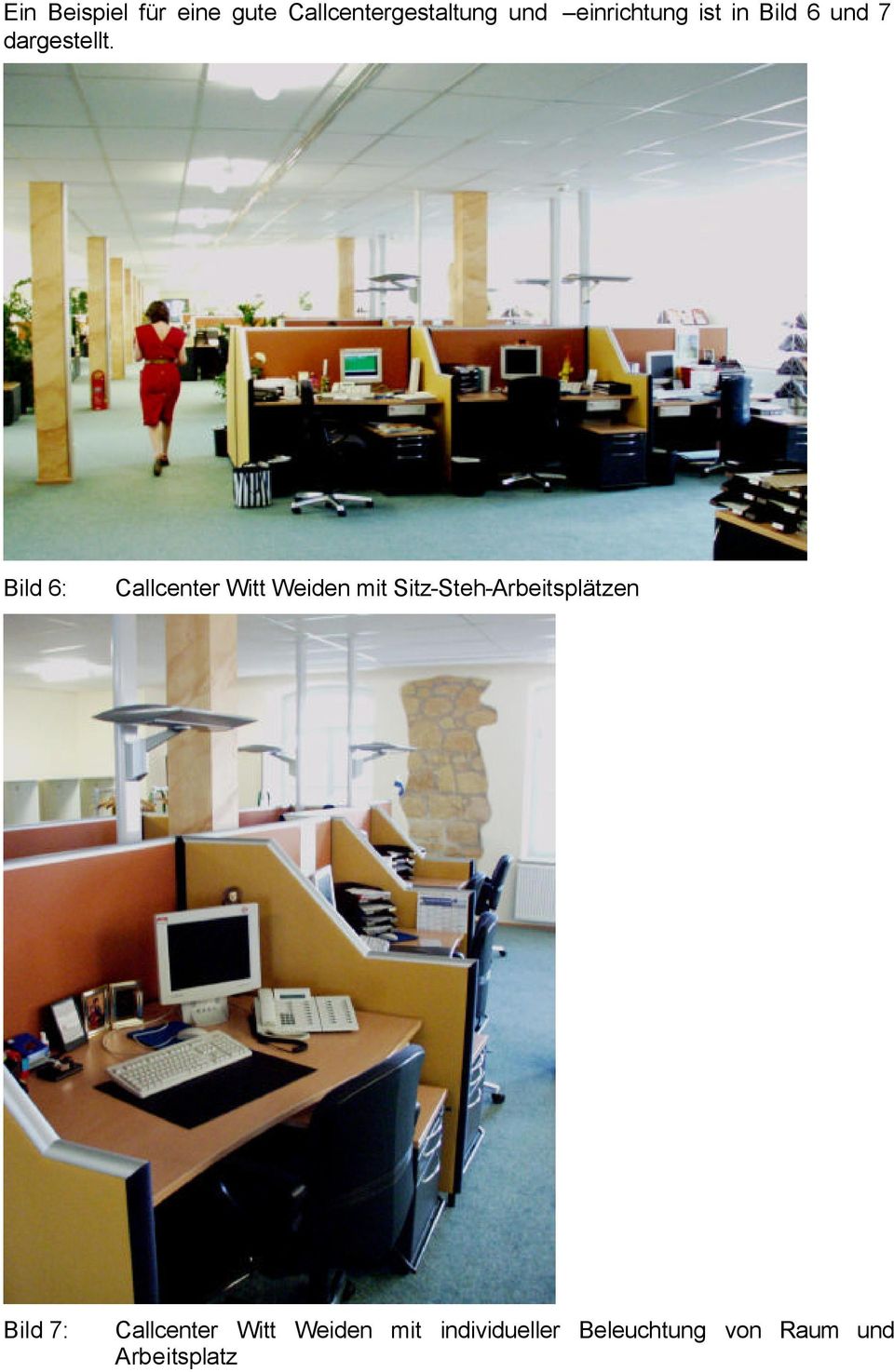 Bild 6: Callcenter Witt Weiden mit Sitz-Steh-Arbeitsplätzen