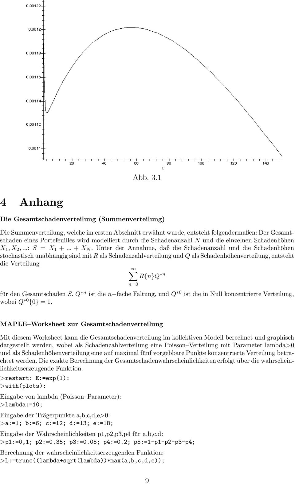 durch die Schadenanzahl N und die einzelnen Schadenhöhen X 1,X 2,...: S = X 1 +... + X N.