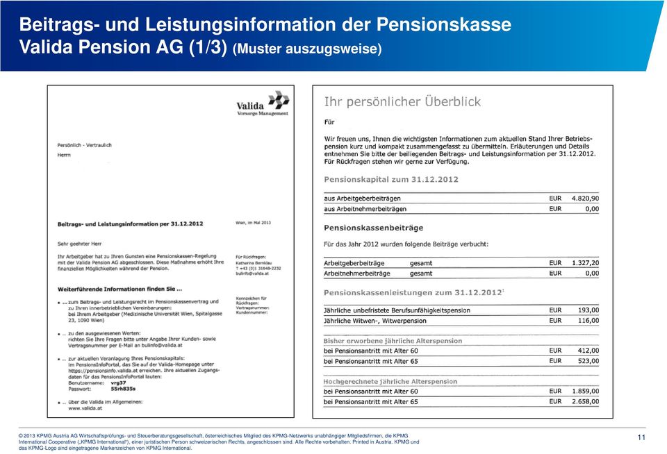 Pensionskasse Valida